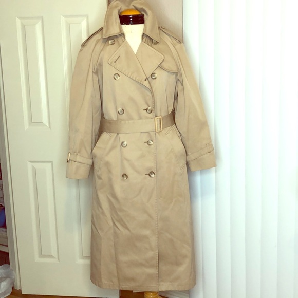 Vintage London Fog Lined Belted Trench 